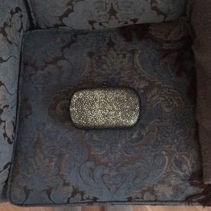 Inge Christopher Suede hand clutch